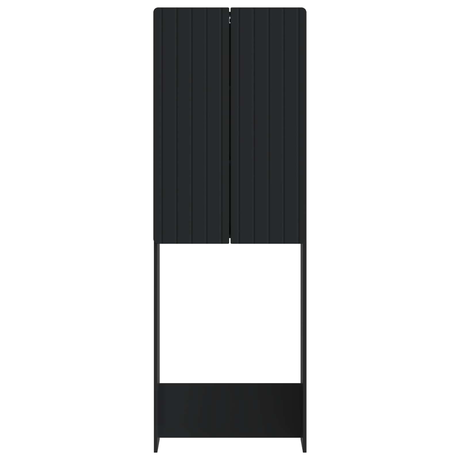 Kabinetska WC ZWOLLE Crna 66 x 25,5 x 190 cm Konstruirano drvo