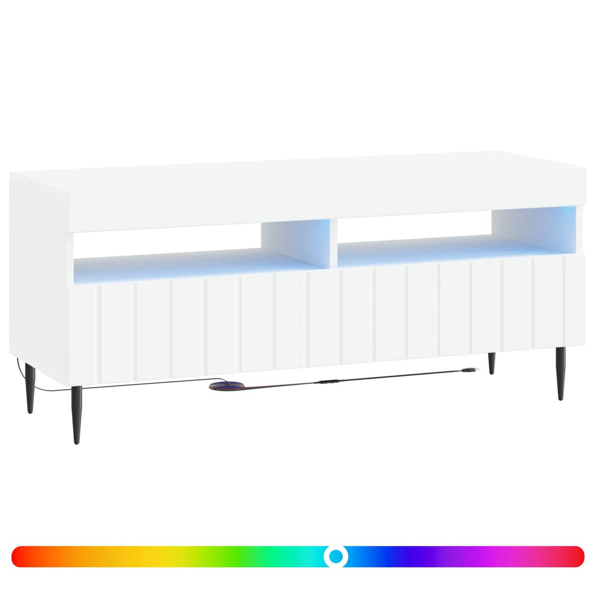 LED TV kabinet Bijela Konstruirano drvo