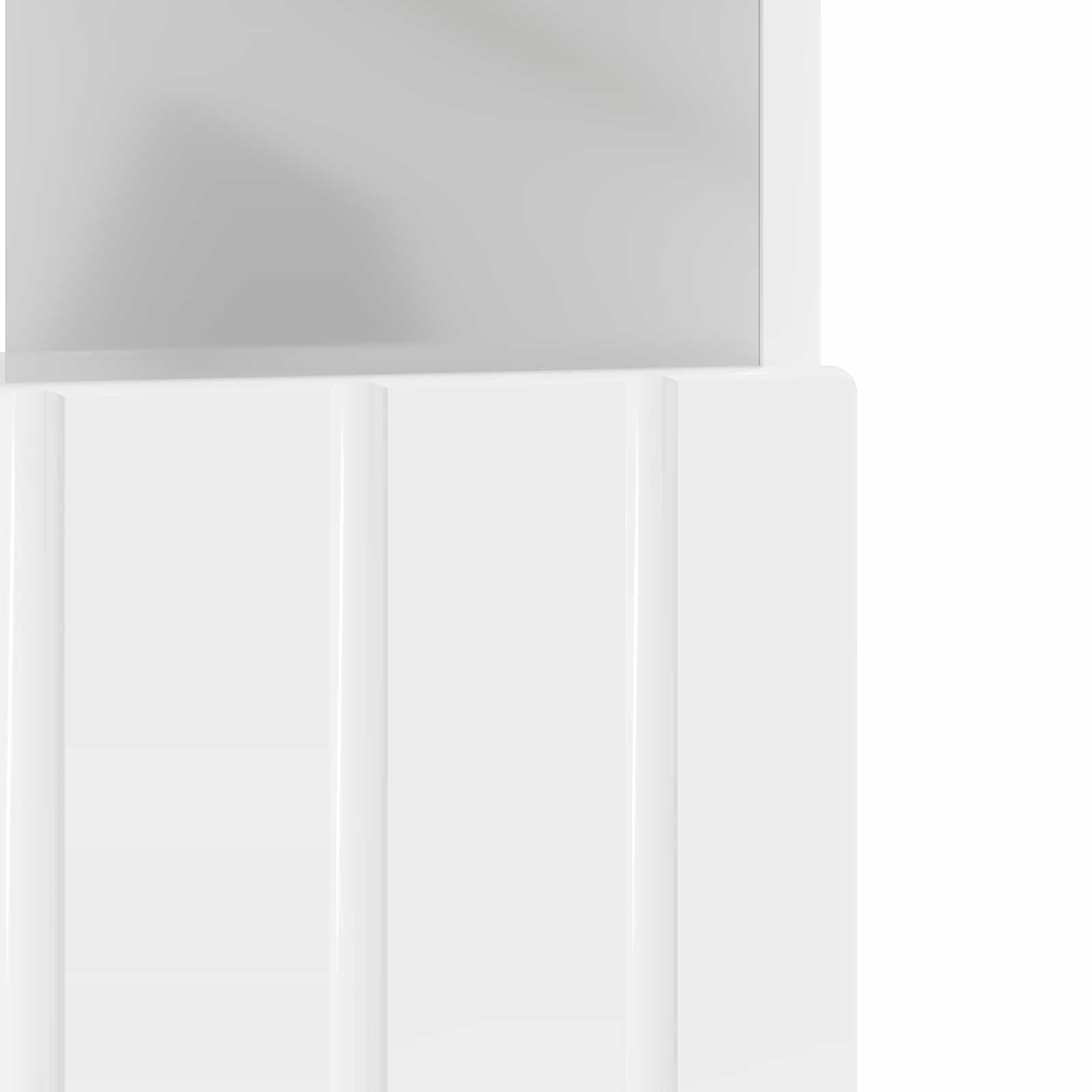 LED TV kabinet Bijela visokog sjaja Konstruirano drvo