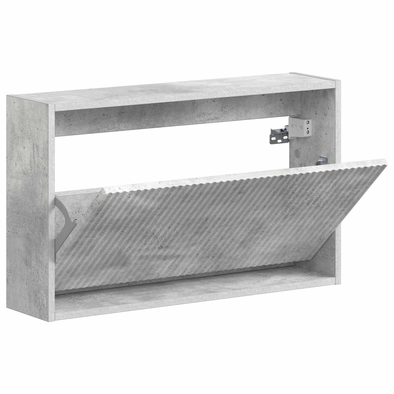 Ormar za cipele na zidu ARNHEM 71 x 17 x 43 cm Betonska siva