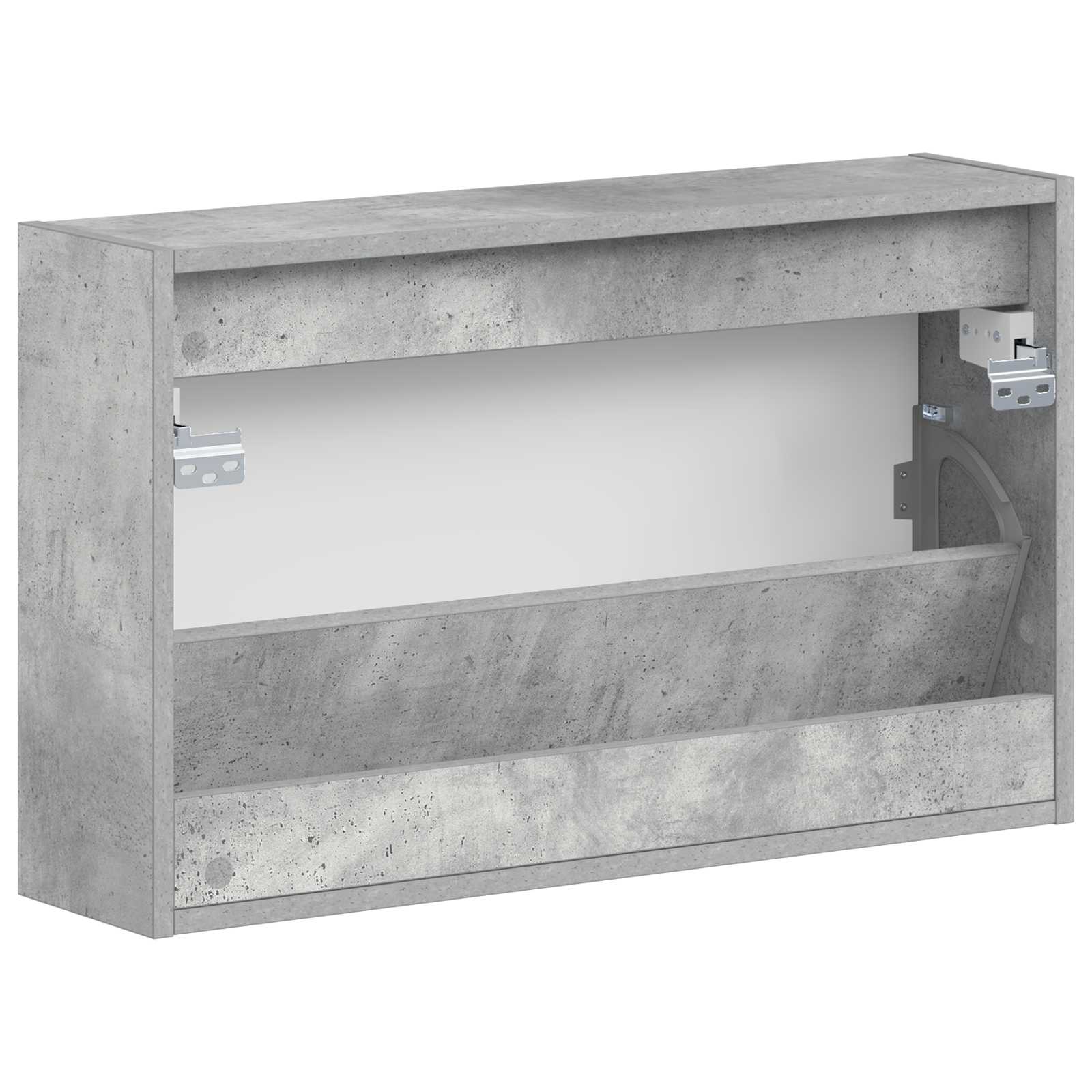 Ormar za cipele na zidu ARNHEM 71 x 17 x 43 cm Betonska siva