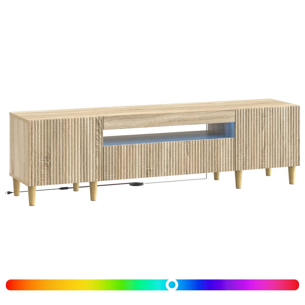 LED TV kabinet Hrast sonoma Konstruirano drvo