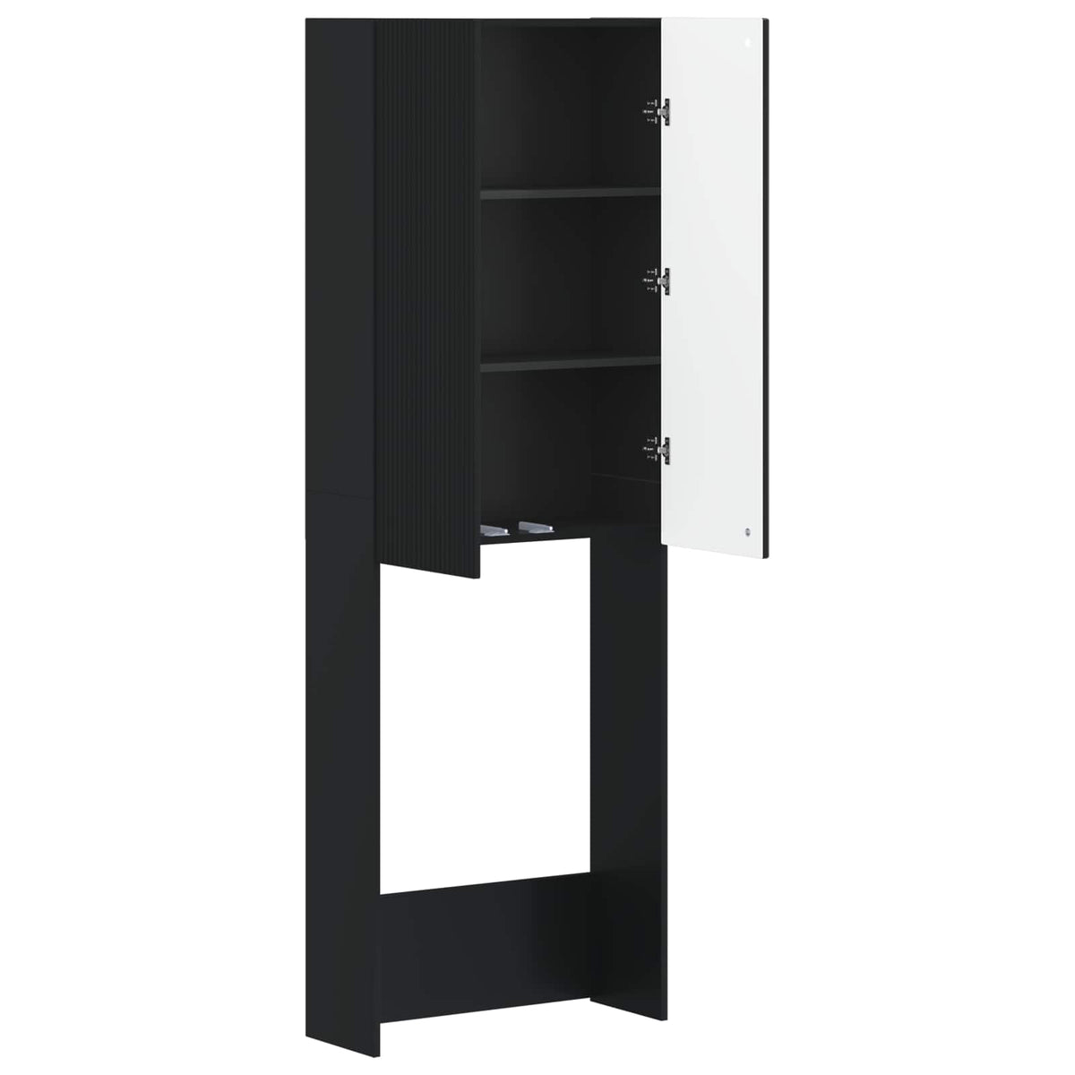 Kabinetska WC ARNHEM Crna 66 x 25,5 x 190 cm Konstruirano drvo