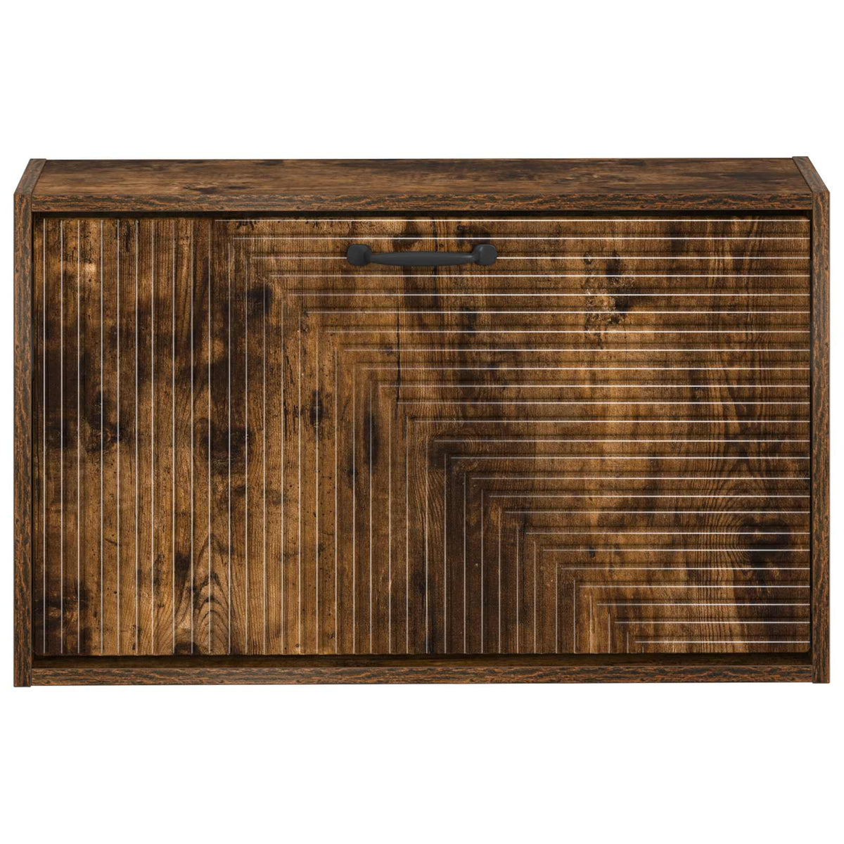 Ormar za cipele na zidu HAARLEM 71 x 17 x 43 cm Dimljeni hrast