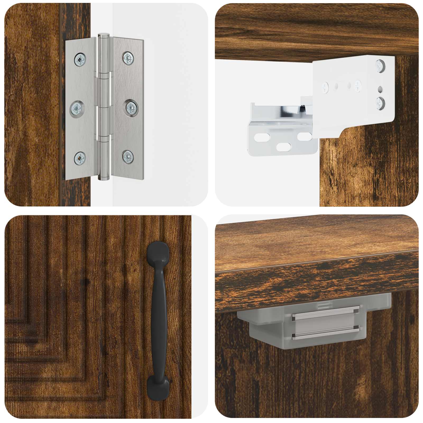 Kabinet za mete HAARLEM Dimljeni hrast 52,5 x 10,5 x 53,5 cm