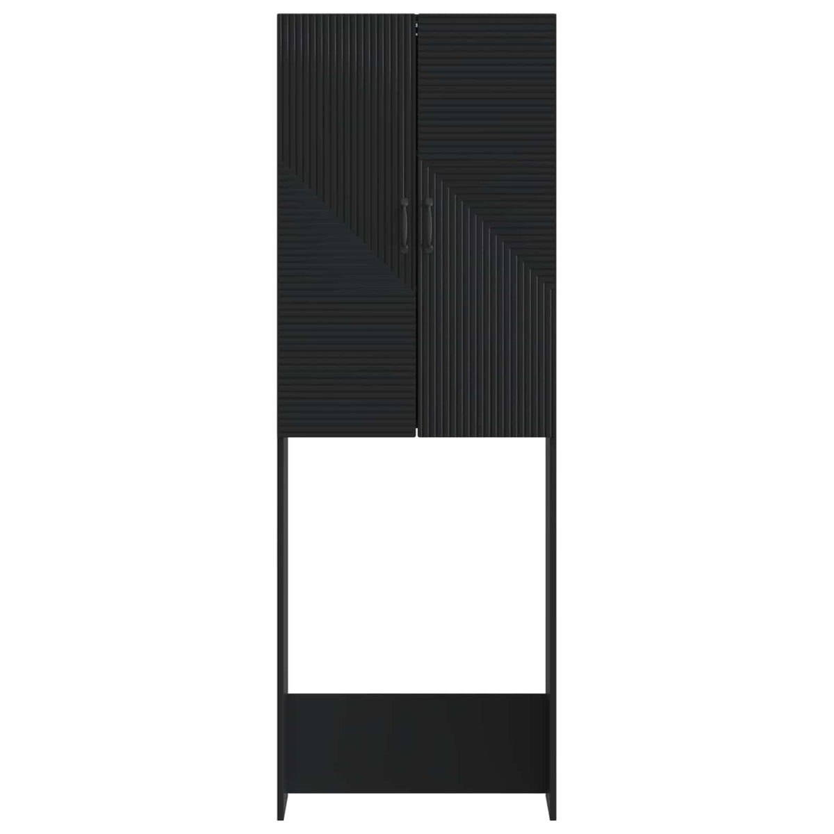 Kabinetska WC HAARLEM Crna 66 x 25,5 x 190 cm Konstruirano drvo