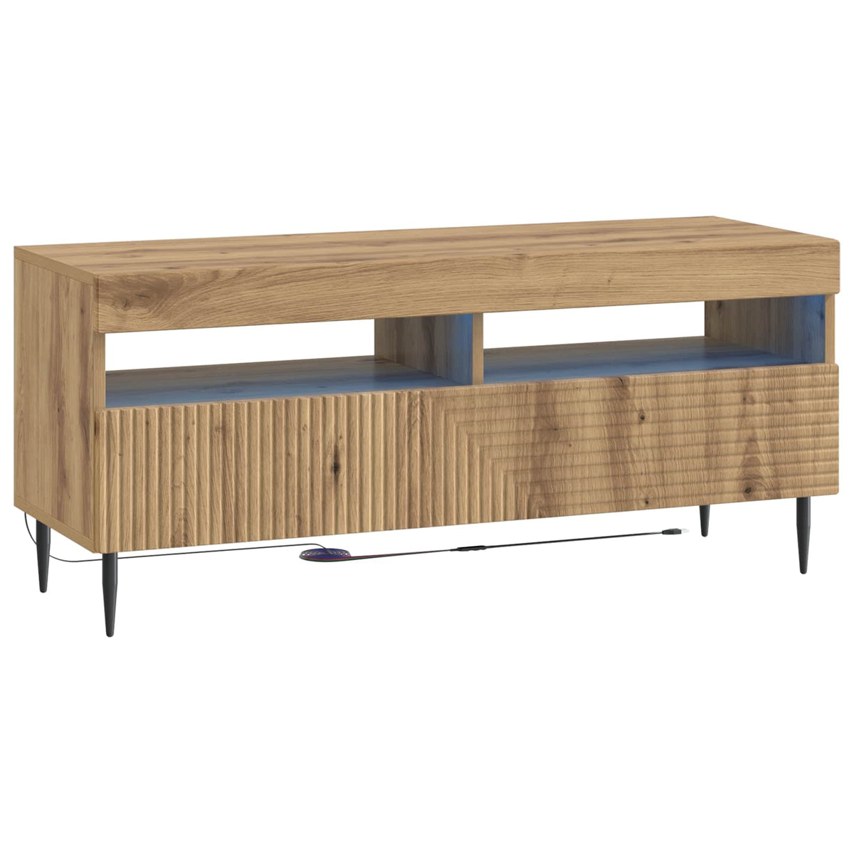 LED TV kabinet Hrast artisan Konstruirano drvo