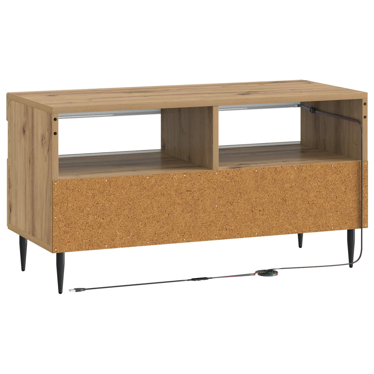 LED TV kabinet Hrast artisan Konstruirano drvo