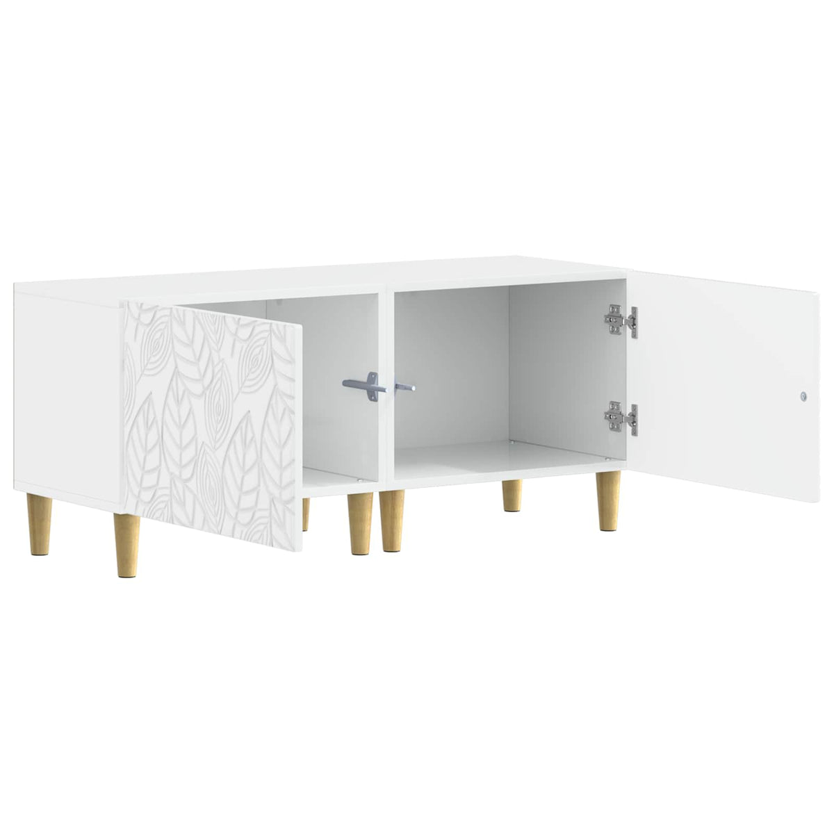 TV ormar Bijela visokog sjaja Konstruirano drvo