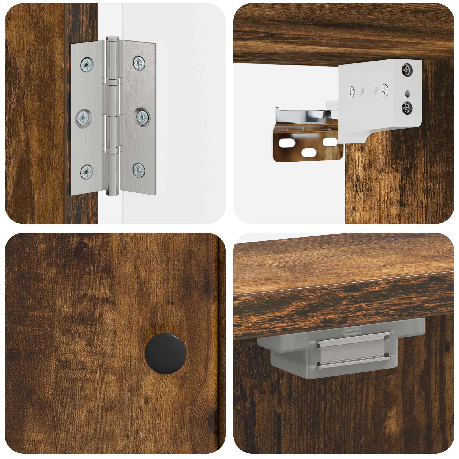 Kabinet za mete BREDA Dimljeni hrast 52,5 x 10,5 x 53,5 cm