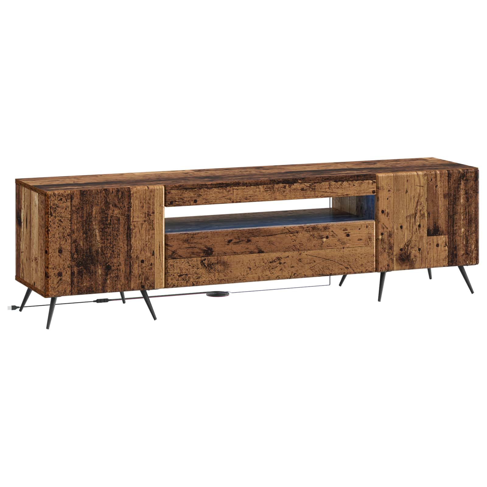 LED TV kabinet Staro drvo Konstruirano drvo