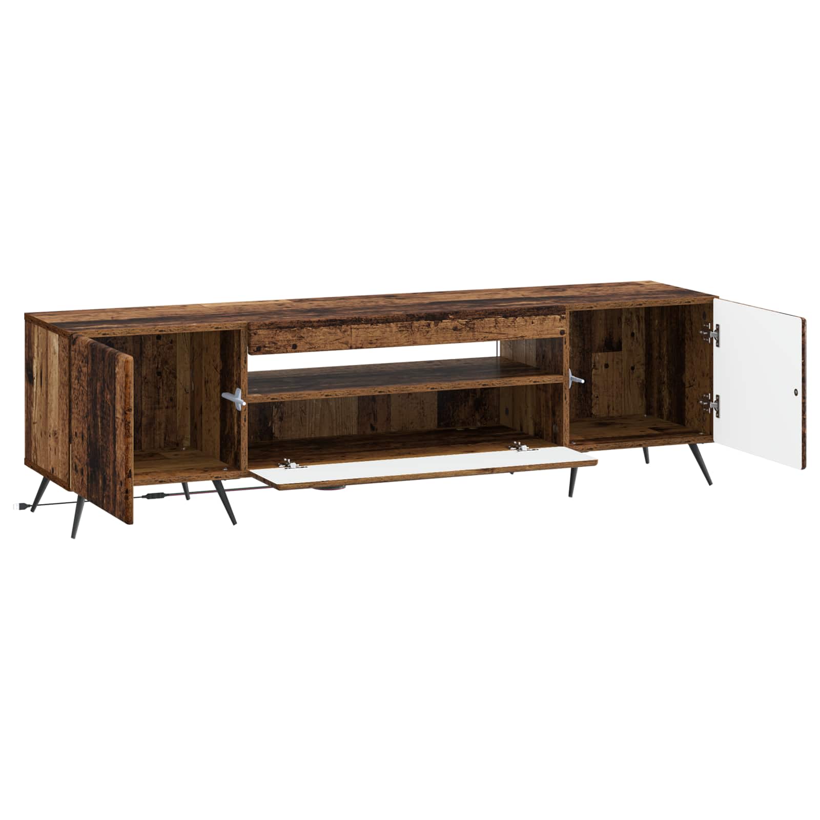 LED TV kabinet Staro drvo Konstruirano drvo
