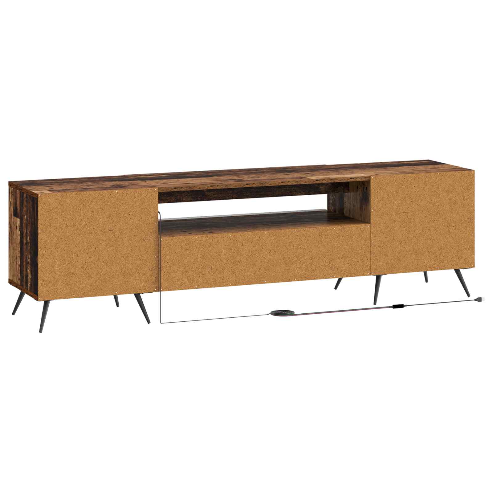 LED TV kabinet Staro drvo Konstruirano drvo