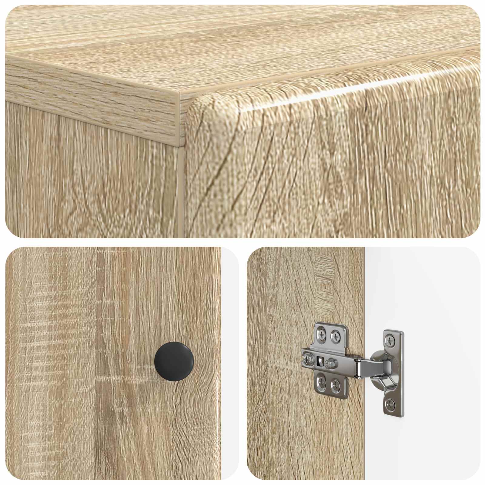 Kabinetska WC BREDA Hrast sonoma 66 x 25,5 x 190 cm