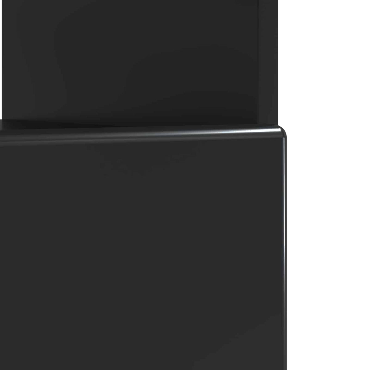 LED TV kabinet Crna Konstruirano drvo