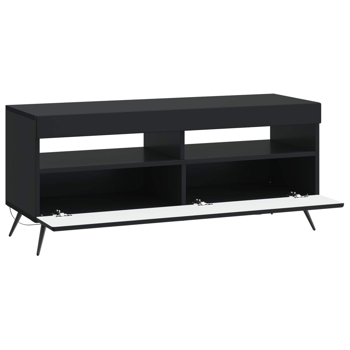 LED TV kabinet Crna Konstruirano drvo