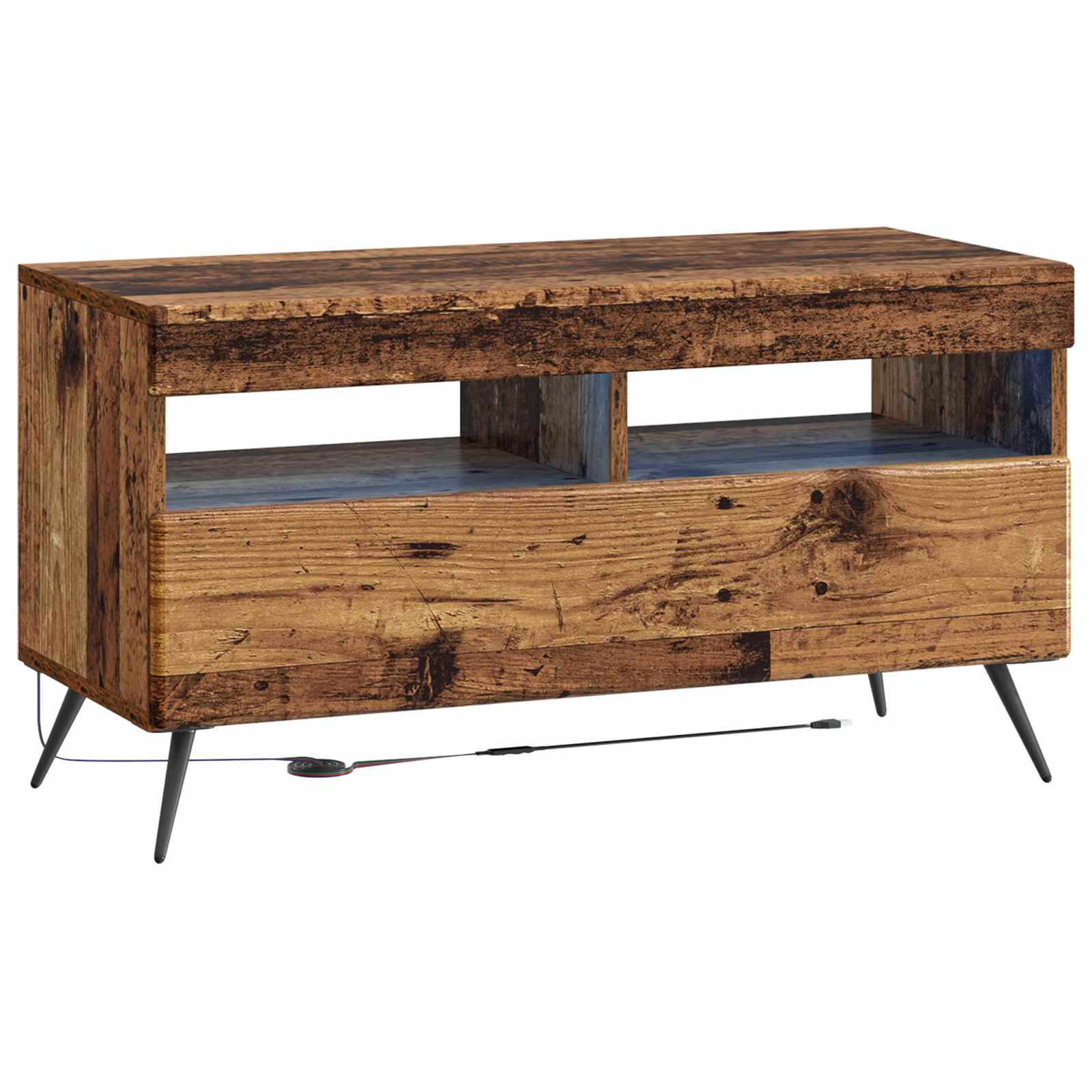 LED TV kabinet Staro drvo Konstruirano drvo