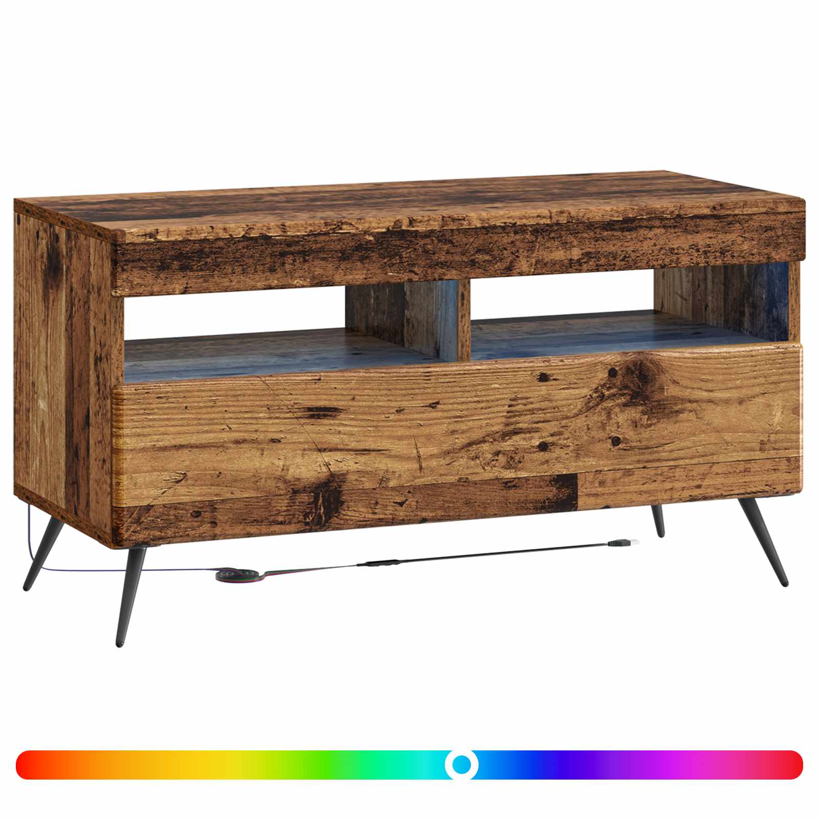 LED TV kabinet Staro drvo Konstruirano drvo