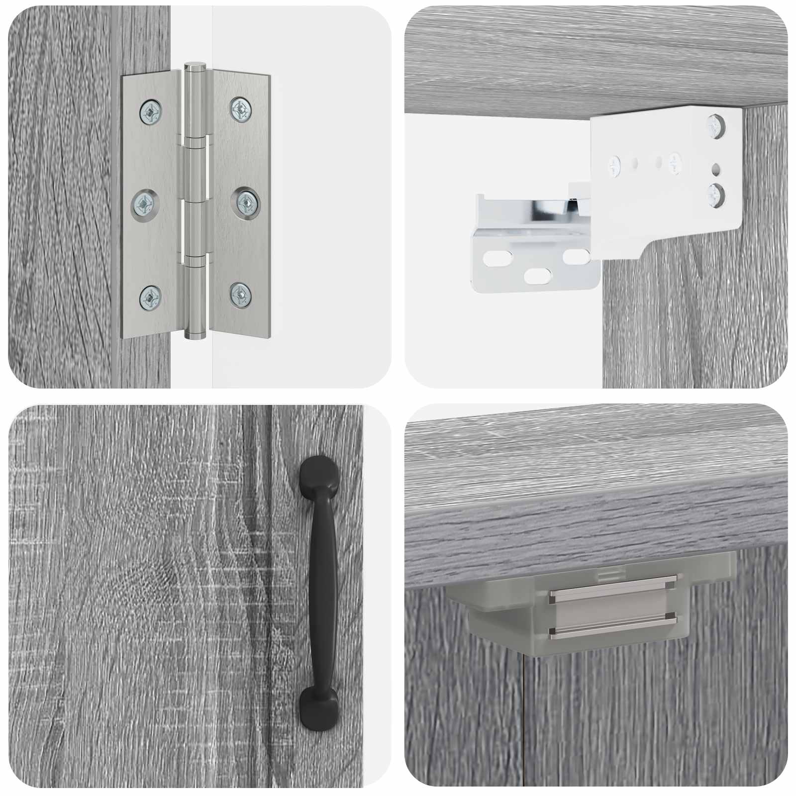 Kabinet za mete UTRECHT Siva Sonoma 52,5 x 10,5 x 53,5 cm