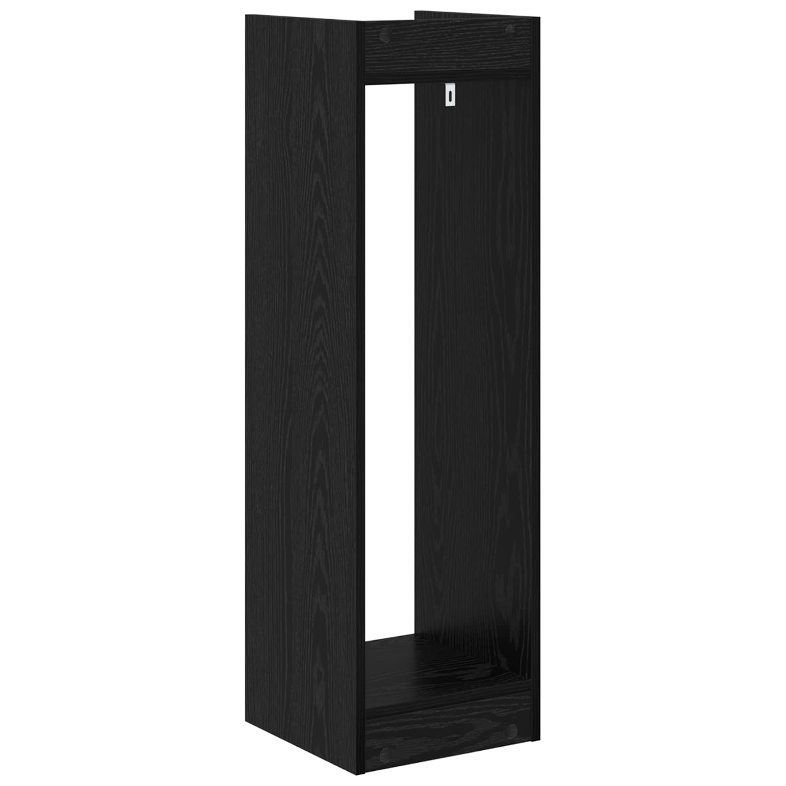 Stalak za biljke s policom 2 pcs Crni Hrast 30 x 30 x 100 cm