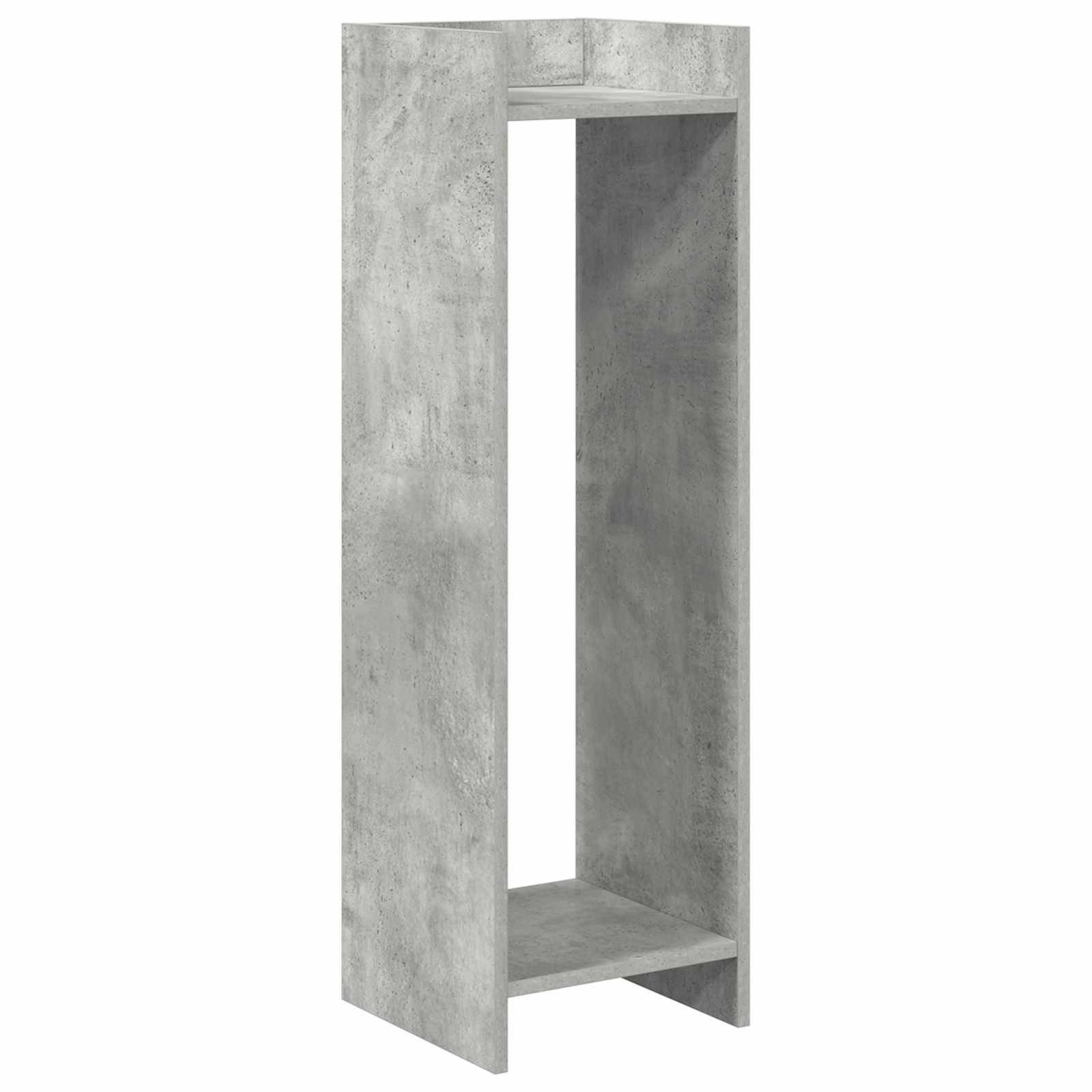 Stalak za biljke s policom 2 pcs Betonsko Siva 30 x 30 x 100 cm