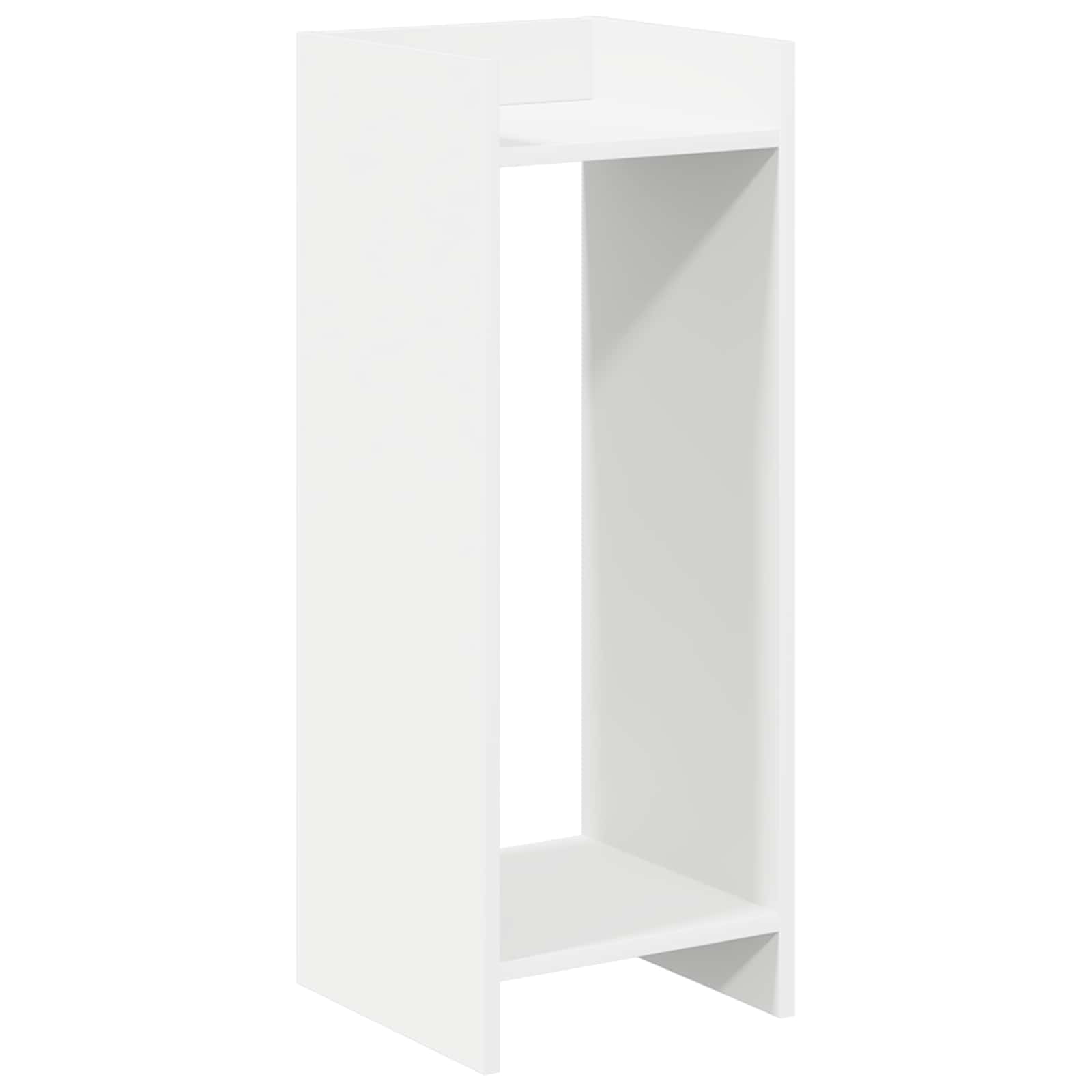 Stalak za biljke s policom 2 pcs Bijeli 30 x 30 x 80 cm