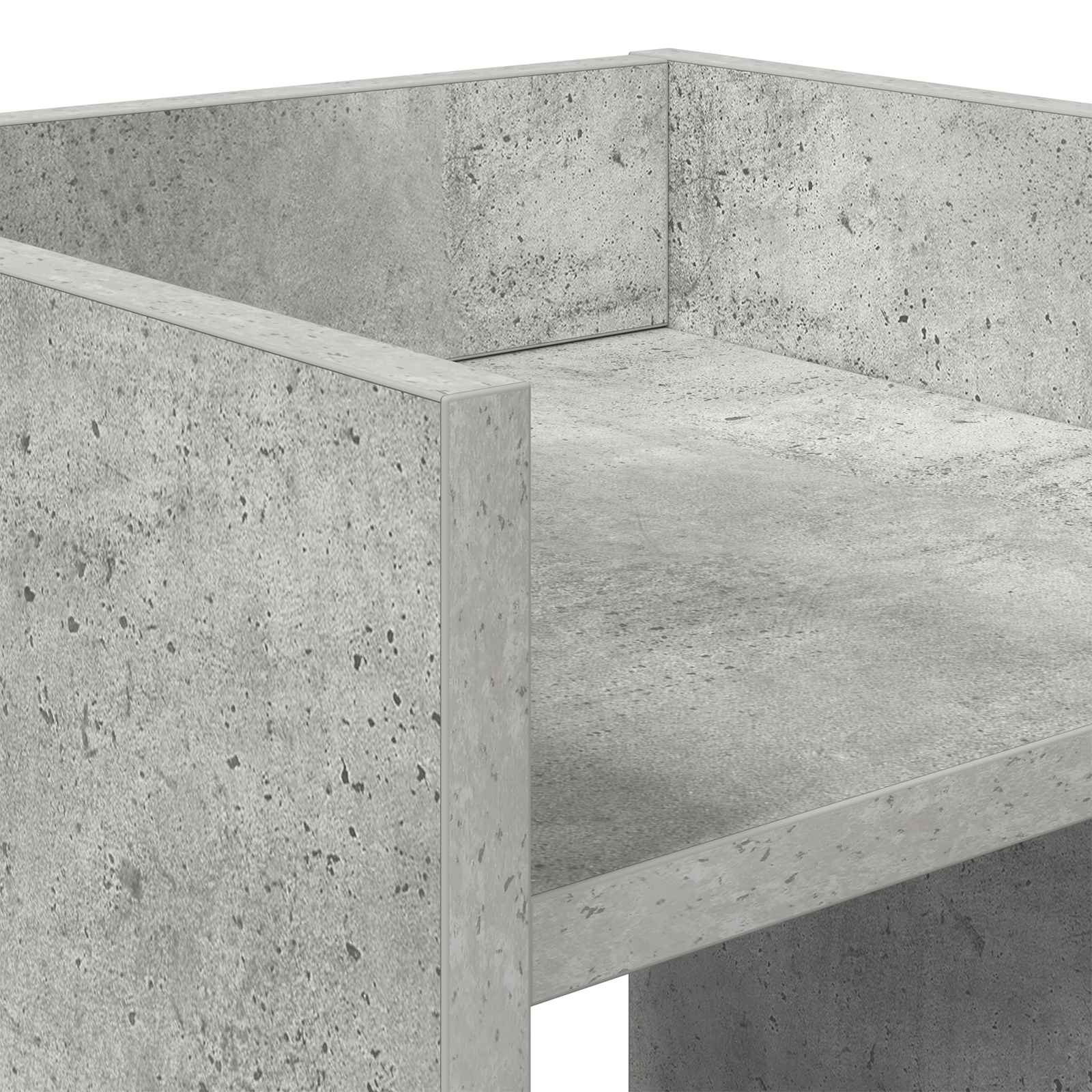 Stalak za biljke s policom Betonsko Siva 30 x 30 x 80 cm