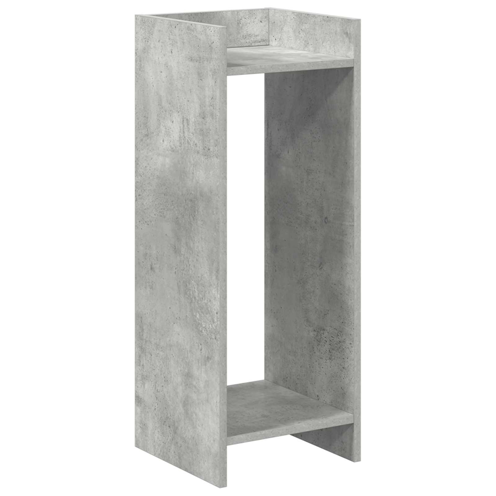 Stalak za biljke s policom Betonsko Siva 30 x 30 x 80 cm