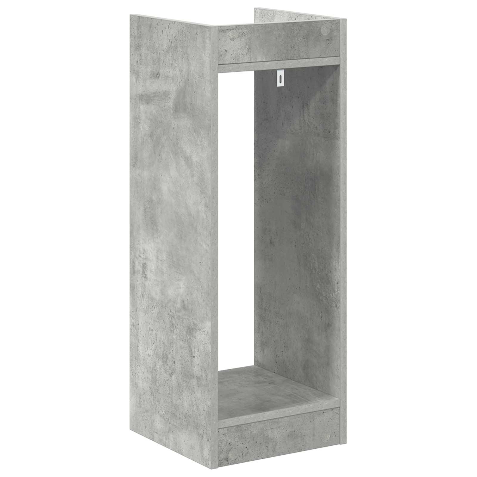 Stalak za biljke s policom Betonsko Siva 30 x 30 x 80 cm