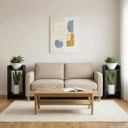 Stalak za biljke Crni Hrast 30 x 30 x 60 cm Konstrukcijsko drvo