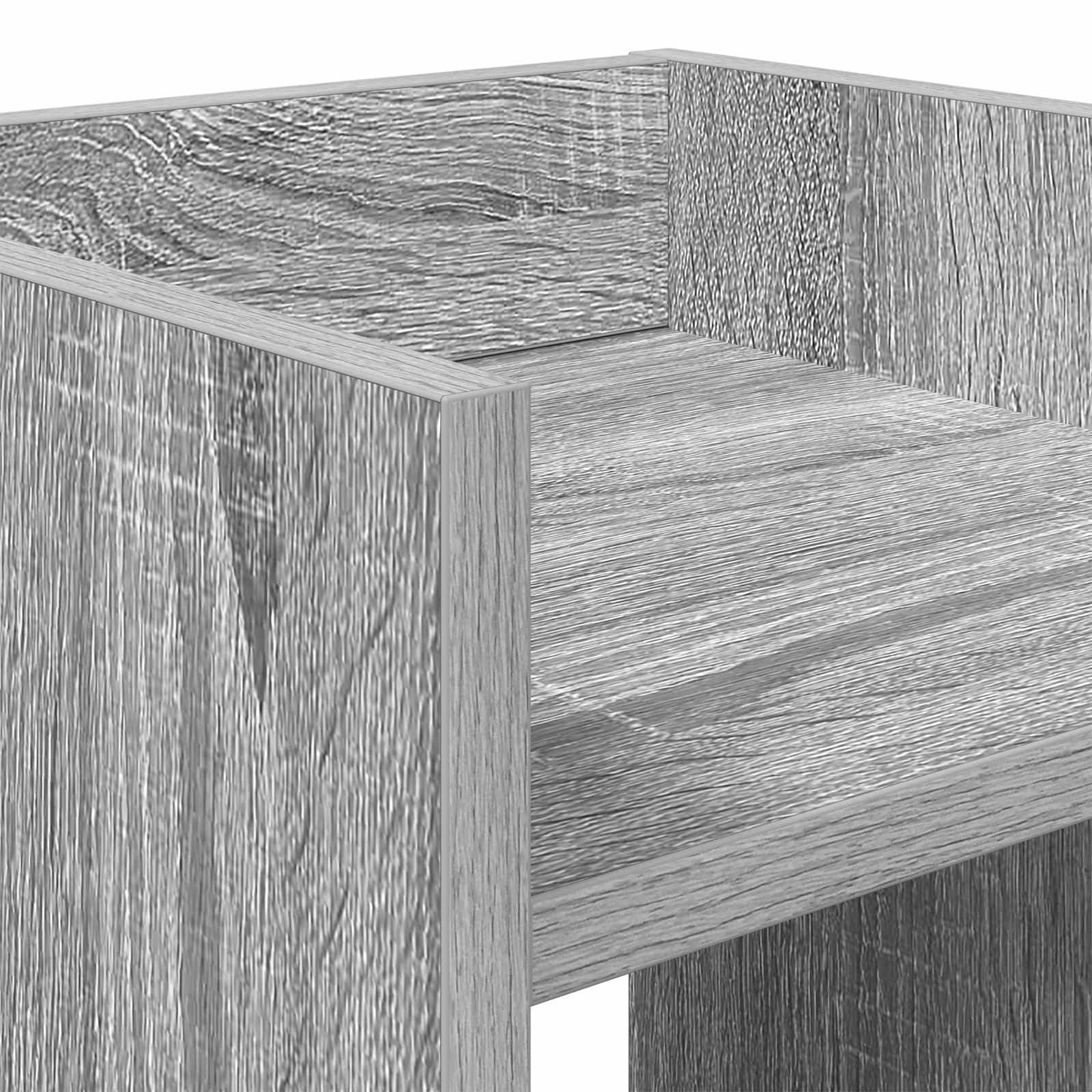 Stalak za biljke s policom 2 pcs Sivi Sonoma 30 x 30 x 60 cm