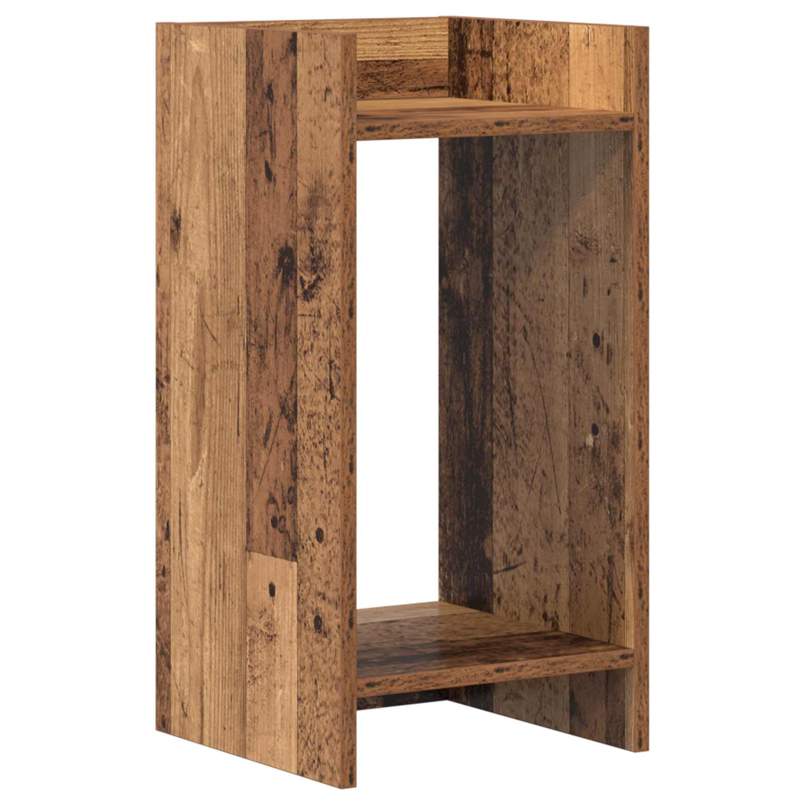 Stalak za biljke s policom 2 pcs Staro drvo 30 x 30 x 60 cm