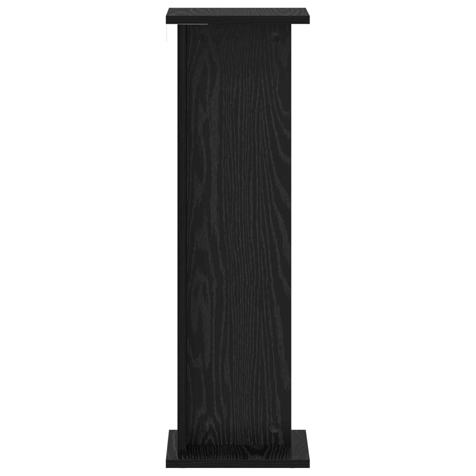 Stalak za biljke 2 pcs Crni Hrast 25 x 25,5 x 80,5 cm