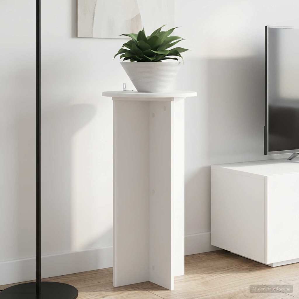 Stalak za biljke 2 pcs Bijela Ø40 x 80 cm Konstruirano drvo