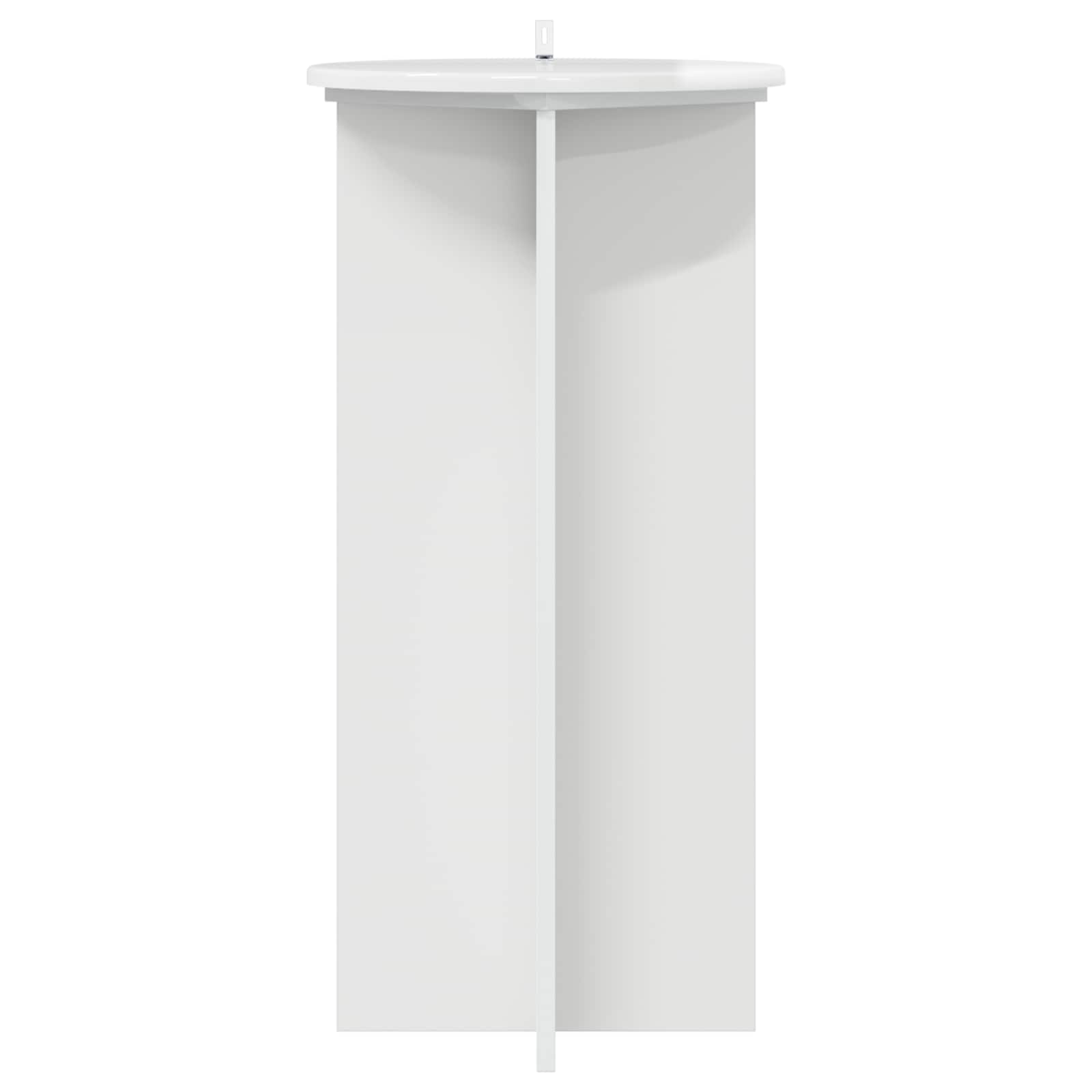 Stalak za biljke 2 pcs Bijela visokog sjaja 40 x 40 x 80 cm