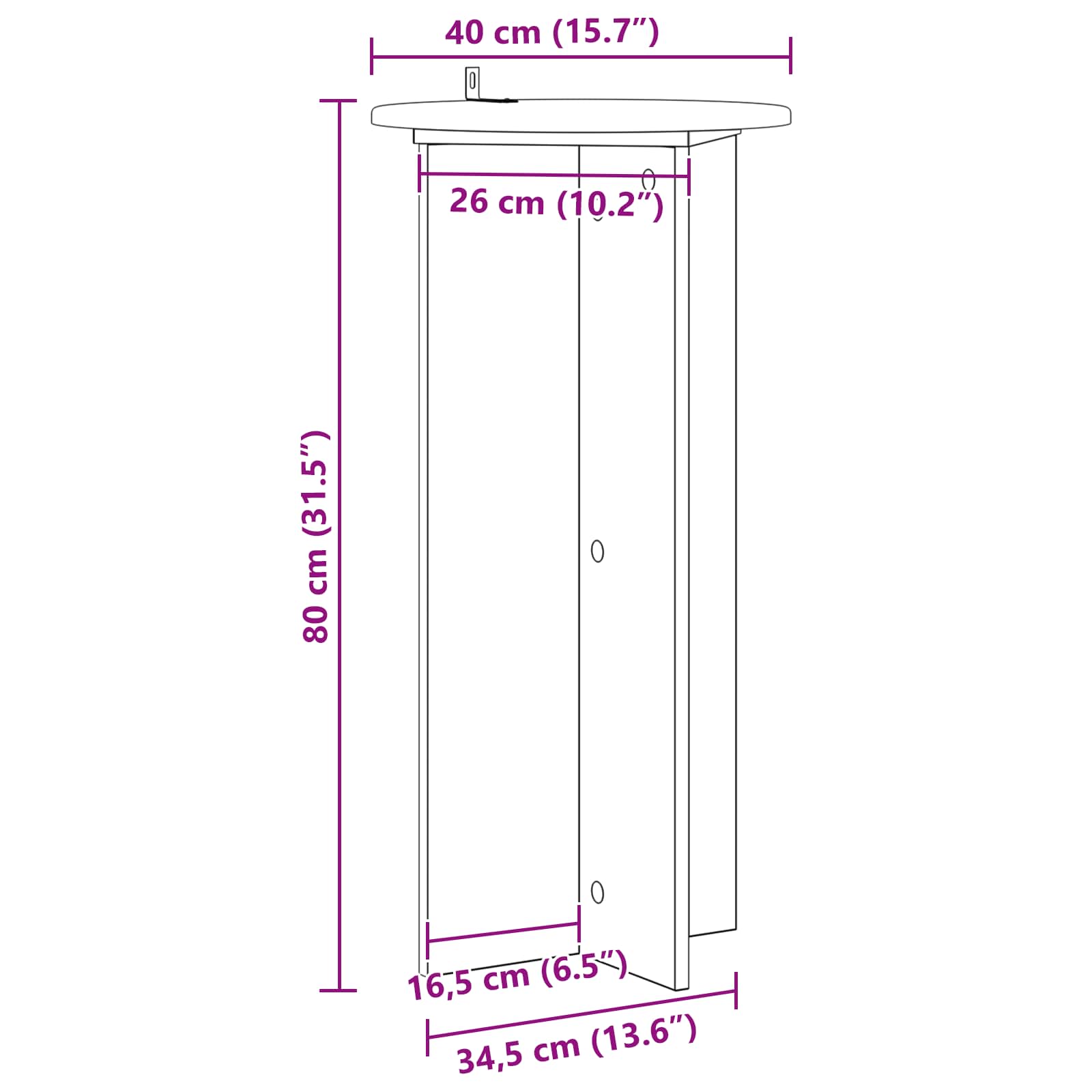 Stalak za biljke 2 pcs Bijela visokog sjaja 40 x 40 x 80 cm