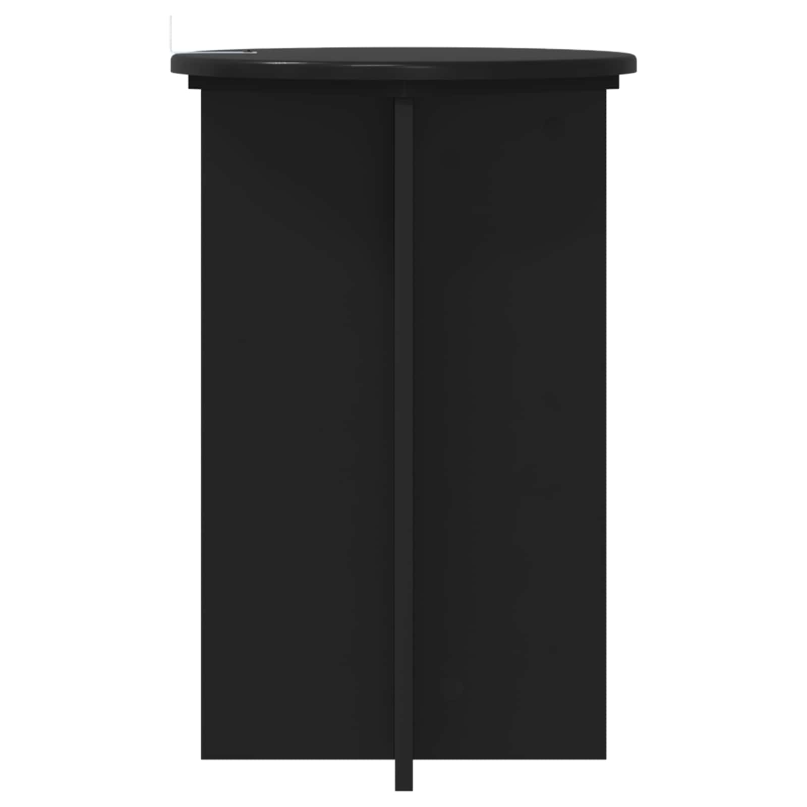 Stalak za biljke 2 pcs Crna Ø40 x 60 cm Konstruirano drvo