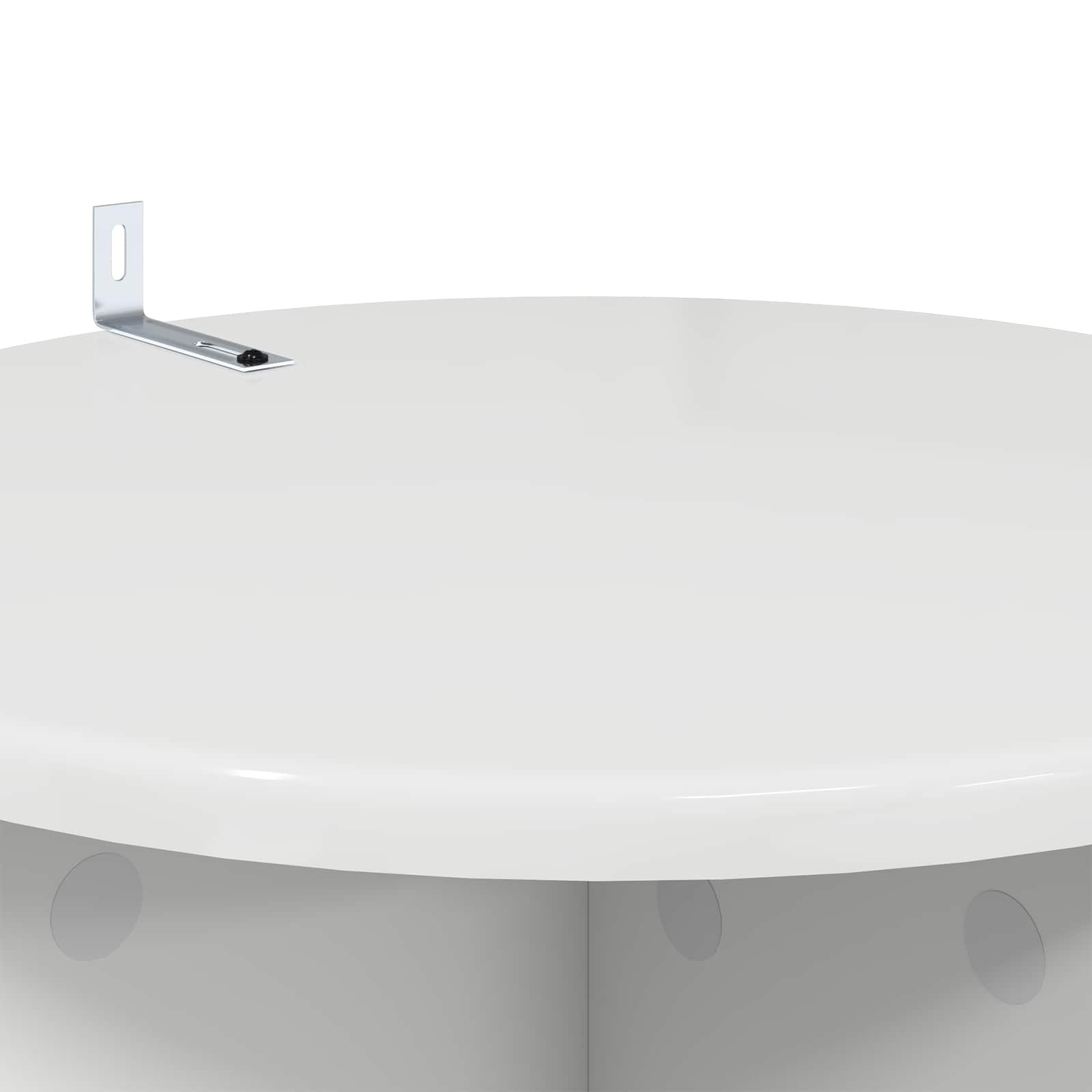 Stalak za biljke 2 pcs Bijela visokog sjaja Ø40 x 60 cm