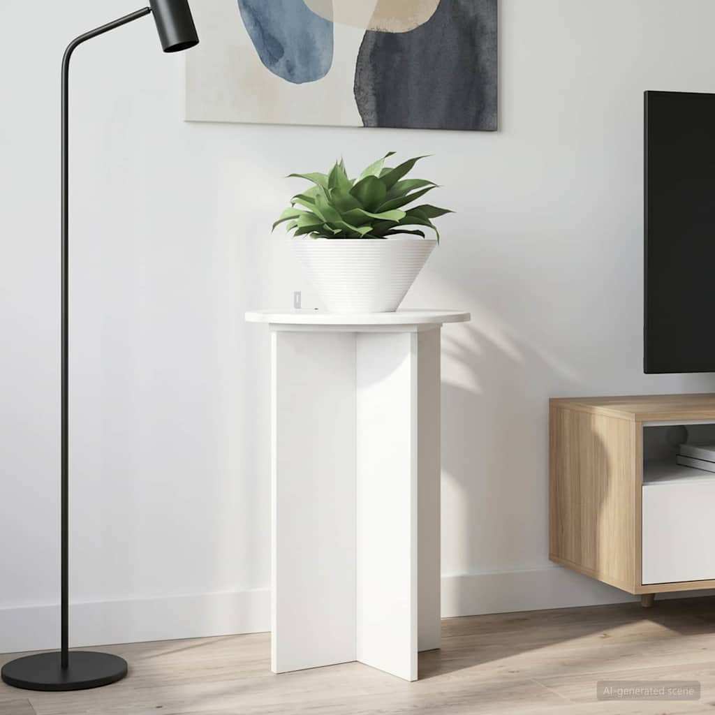 Stalak za biljke 2 pcs Bijela visokog sjaja Ø40 x 60 cm