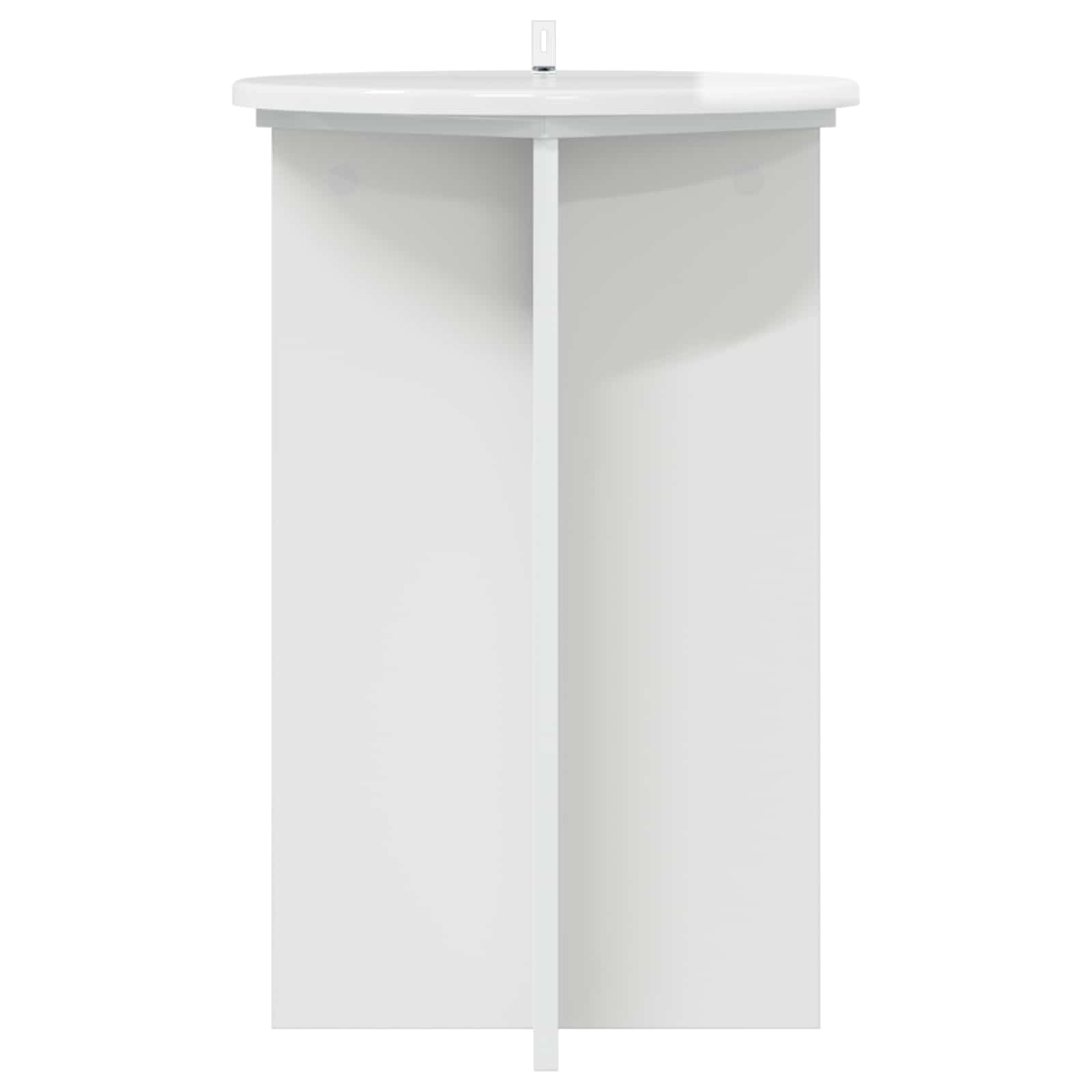 Stalak za biljke 2 pcs Bijela visokog sjaja Ø40 x 60 cm