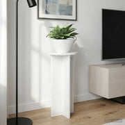 Stalak za biljke 2 pcs Bijela visokog sjaja 29,5 x 29,5 x 60 cm