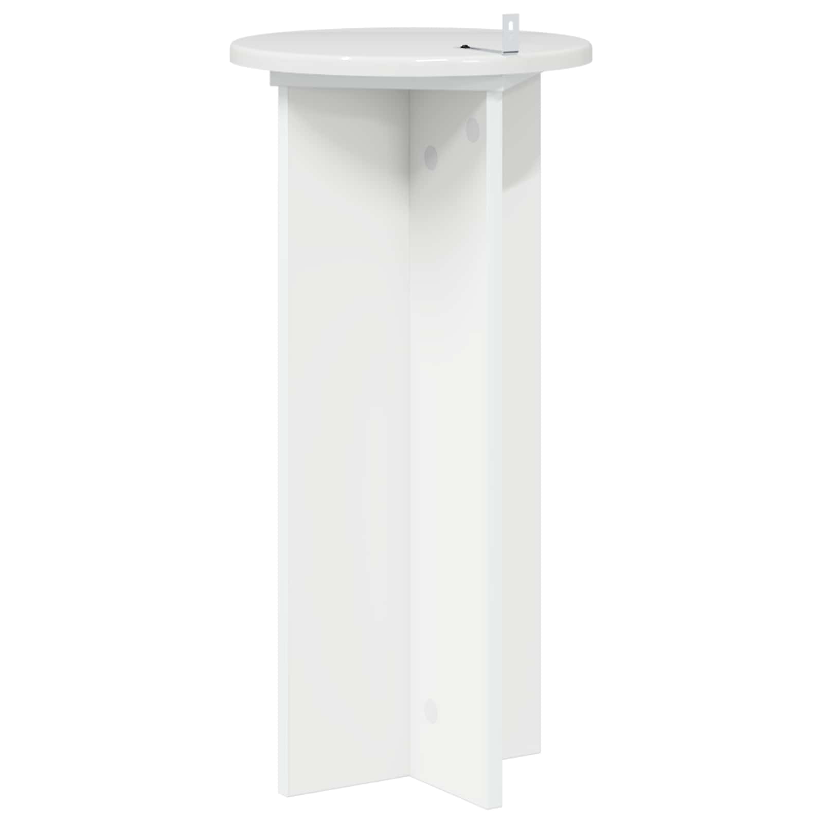 Stalak za biljke 2 pcs Bijela visokog sjaja 29,5 x 29,5 x 60 cm