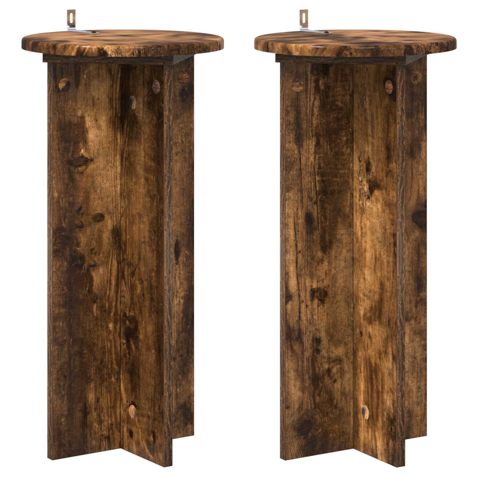 Stalak za biljke 2 pcs Dimljeni hrast 29,5 x 29,5 x 60 cm