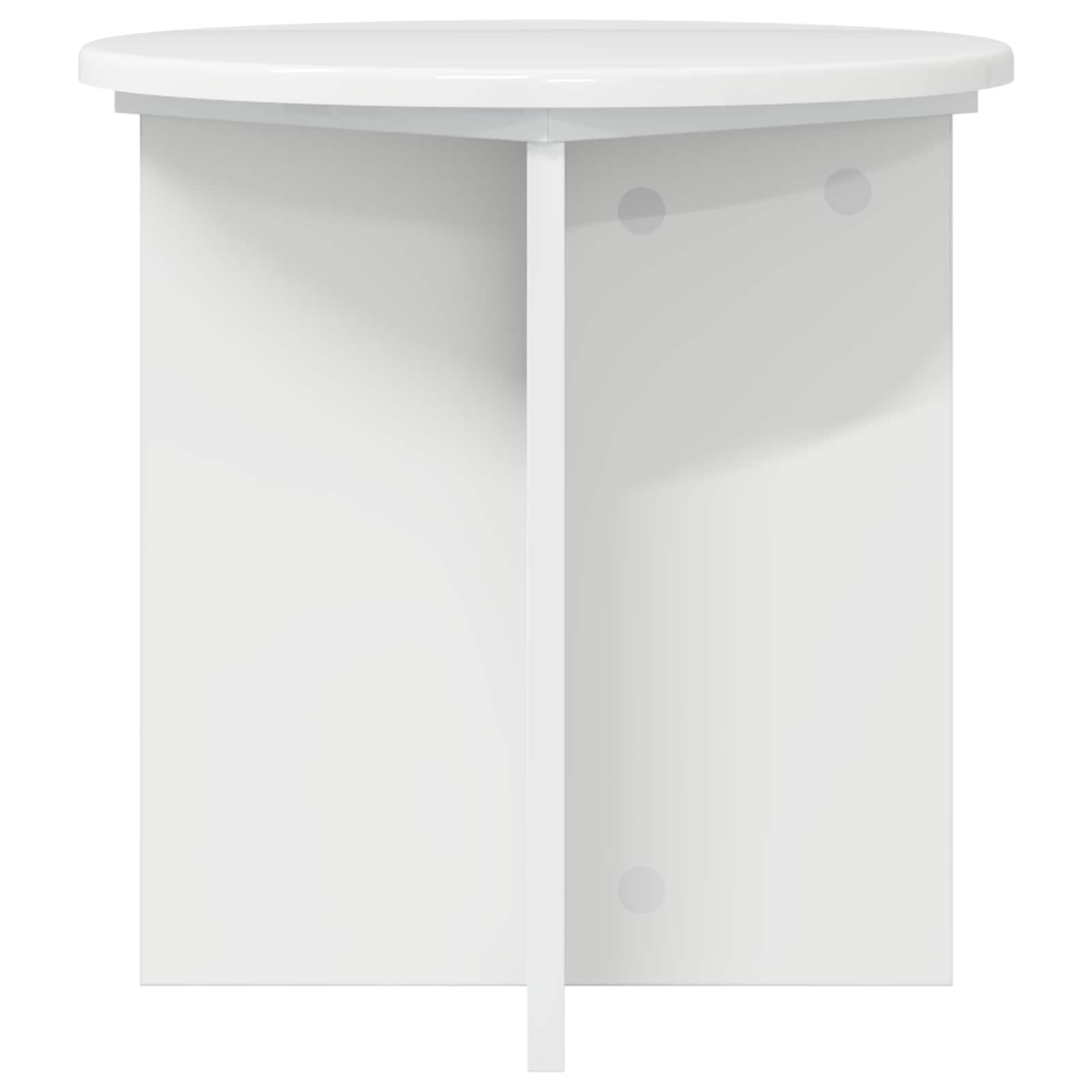 Stalak za biljke 2 pcs Bijela visokog sjaja 40 x 40 x 40 cm