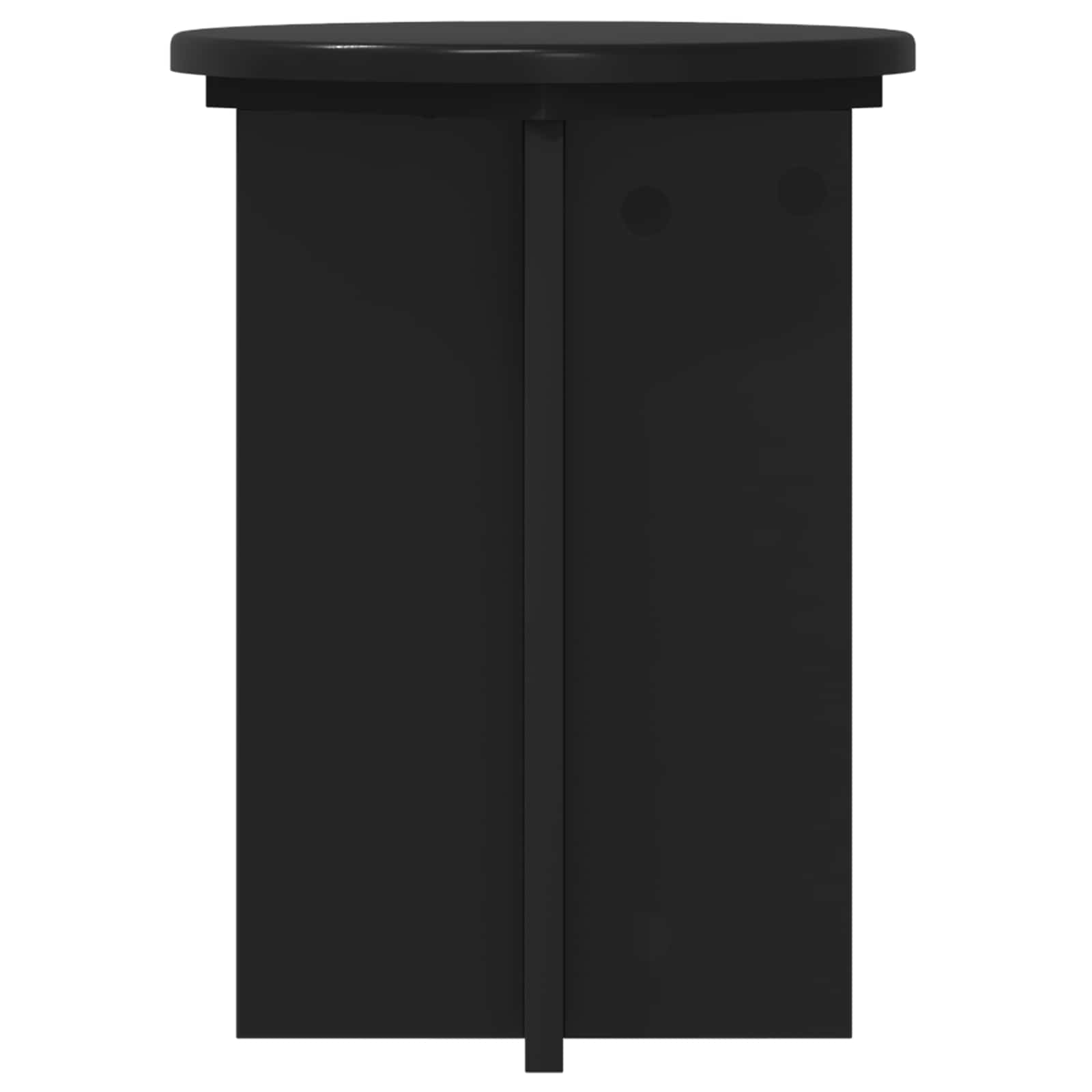 Stalak za biljke 2 pcs Crna Ø29,5 x 40 cm Konstruirano drvo