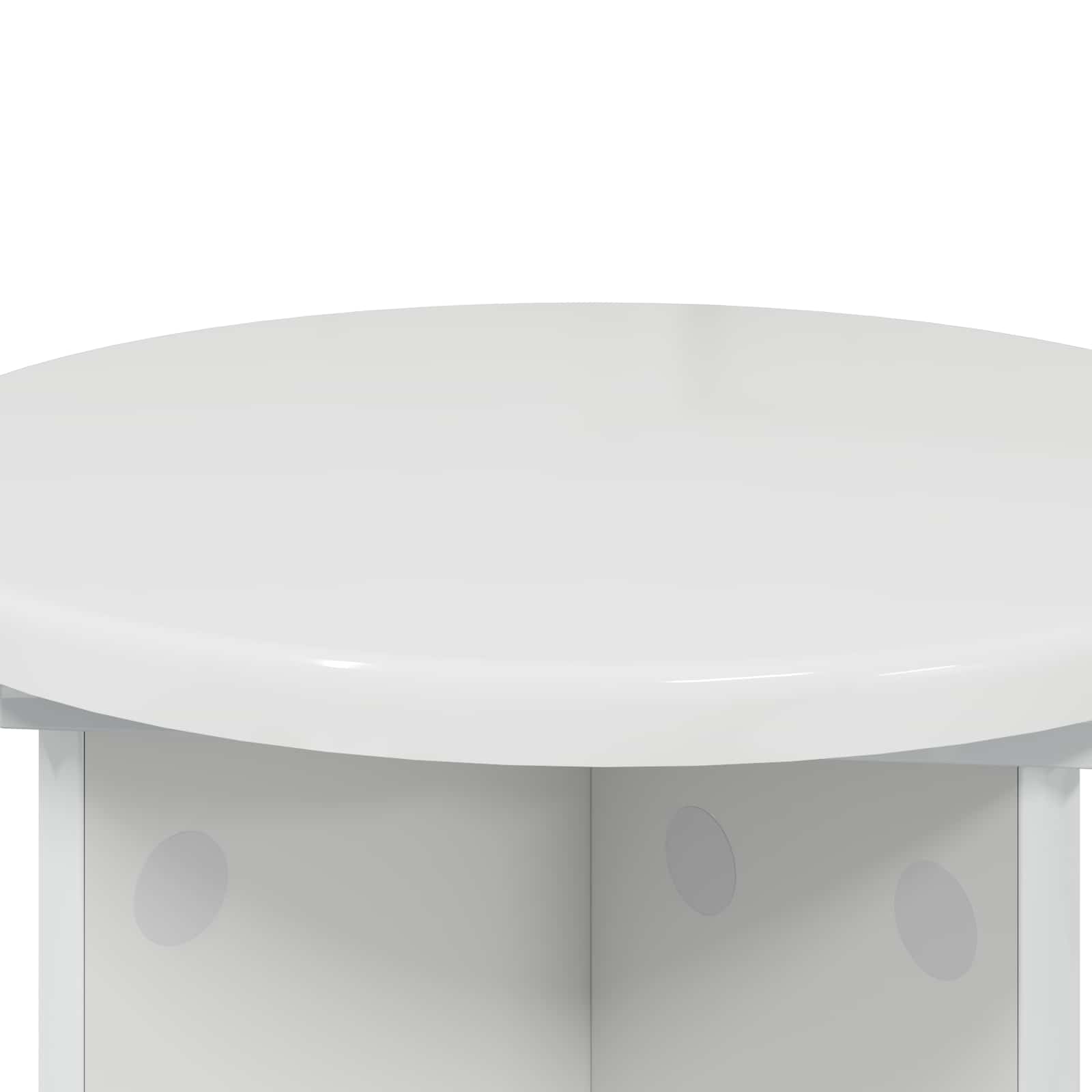 Stalak za biljke 2 pcs Bijela visokog sjaja Ø29,5 x 40 cm