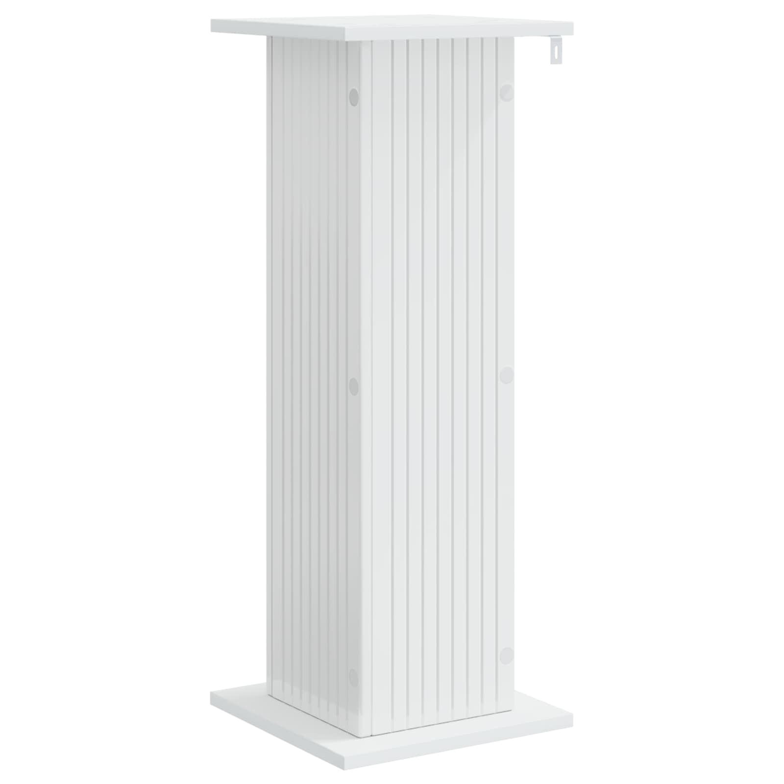 Stalak za biljke Bijela visokog sjaja 30,5 x 30 x 80,5 cm
