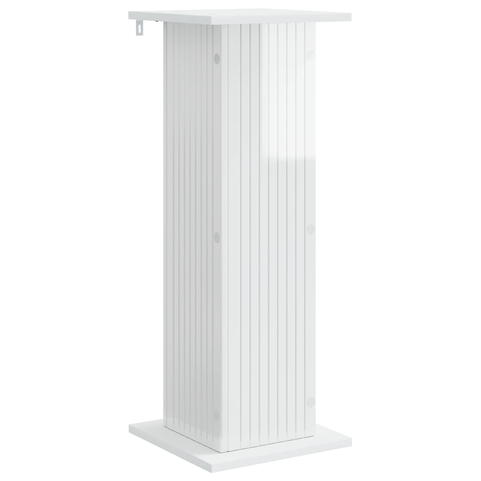 Stalak za biljke 2 pcs Bijela visokog sjaja 30,5 x 30 x 80,5 cm