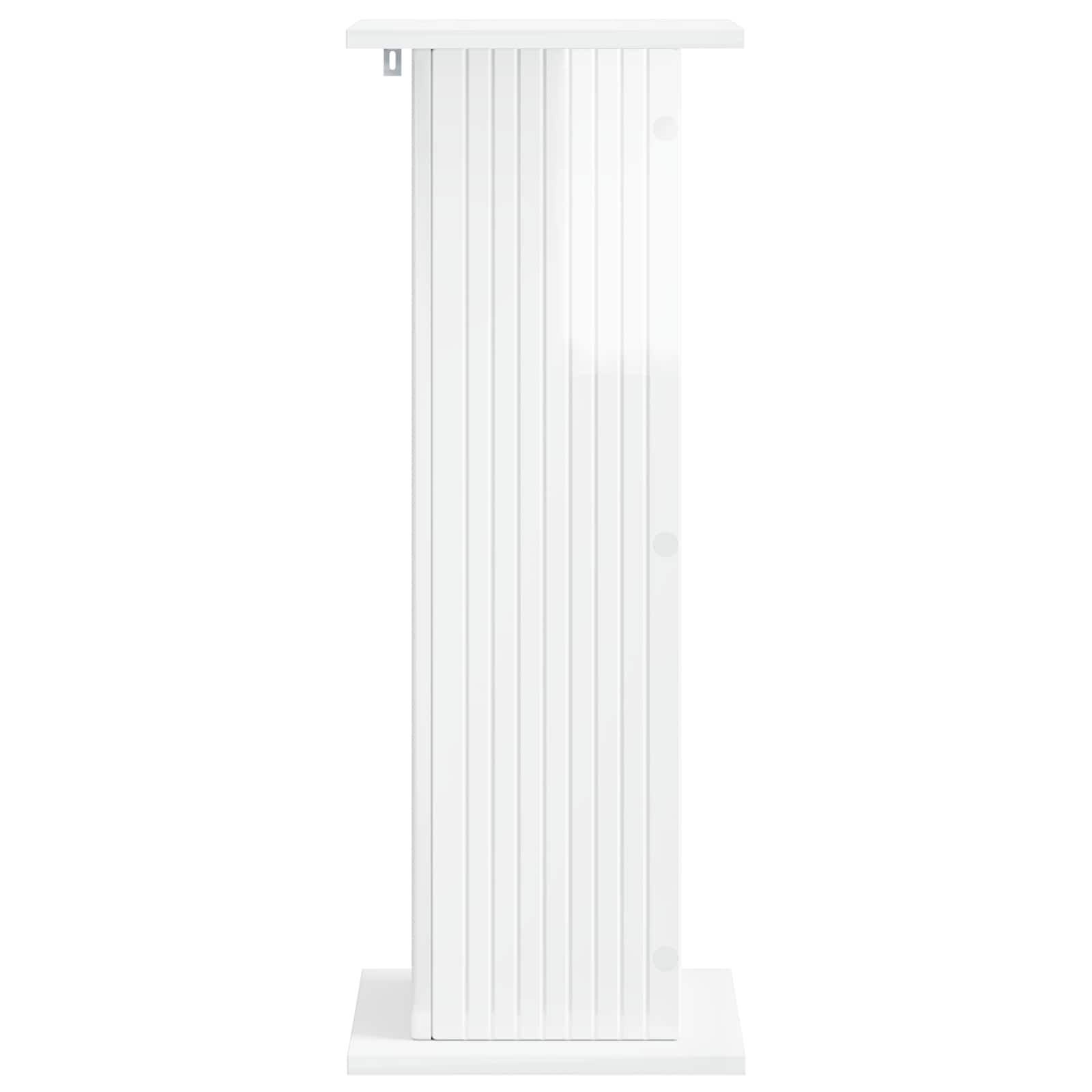 Stalak za biljke 2 pcs Bijela visokog sjaja 30,5 x 30 x 80,5 cm