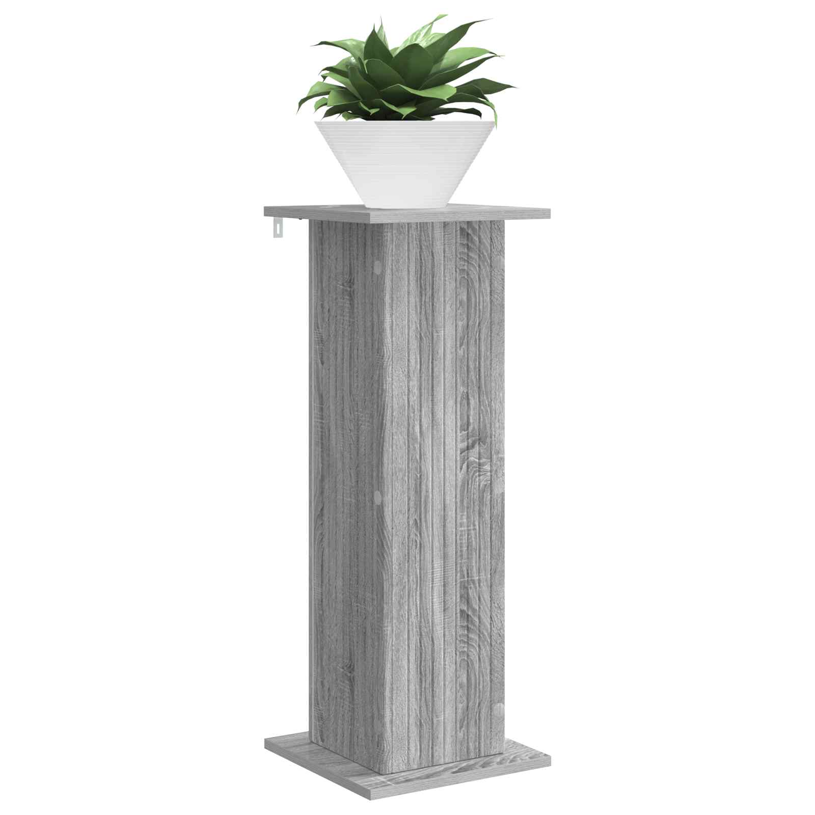 Stalak za biljke 2 pcs Siva sonoma 30,5 x 30 x 80,5 cm